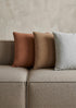 Mary, Cushion cover, L50xW50cm, Brown (brun)/Genuine Brown/Natural Brown