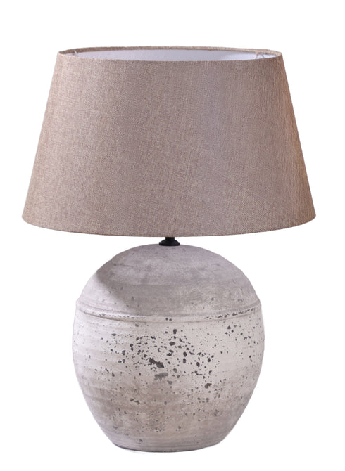 Nestle, Lamp base, dia29,5xH41,5xW29,5cm, Grey (grå)Metallic/Natural Grey/Silver
