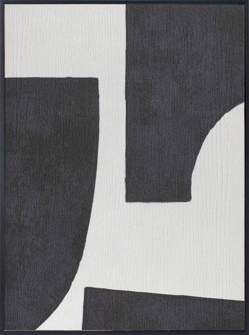 Belmore, Canvas Print, H80xW60xD3,2cm, Black/White