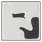 Carta, Painting, H90xW90xD4,5cm, Black/White