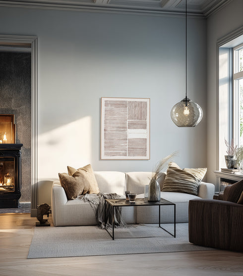 Rondo, Painting, H100xW80xD3,8cm, Brown