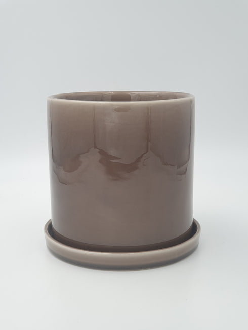 Opal, Pot, dia12xH12cm, Chocolate