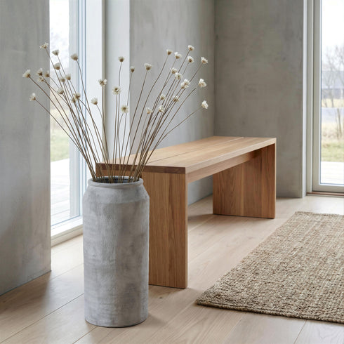 Jagger, Vase, dia25xH52cm, Sandy Grey