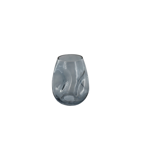 Adela, Vase, dia15xH18cm, Grey (grå)Metallic/Natural Grey/Silver