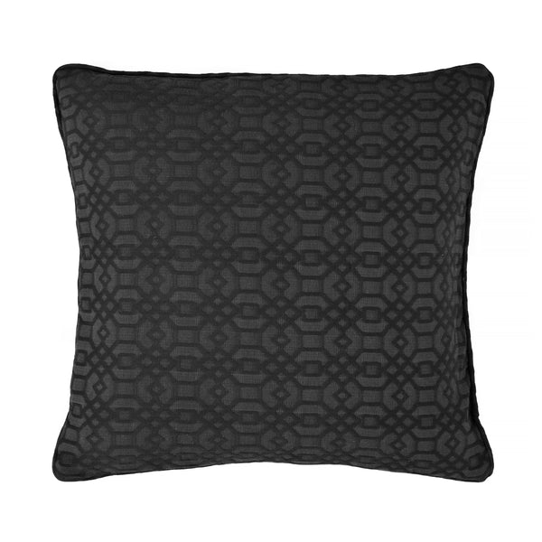 Feliz, Cushion Cover, H50xW50cm, Anthracite, Piping