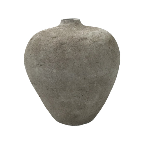 Toscana, Vase, dia27xH30cm, Sandy grey