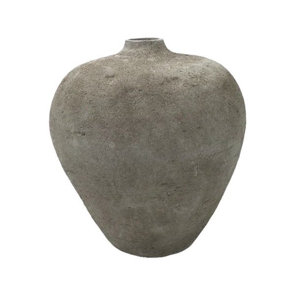 Toscana, Vase, dia27xH30cm, Sandy grey
