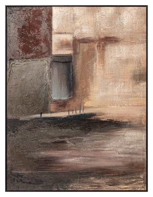 Cetera, Painting, H120xW90xD4,5cm, Brown