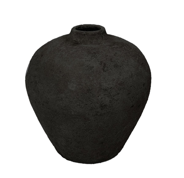 Toscana, Vase, dia27xH30cm, Black black