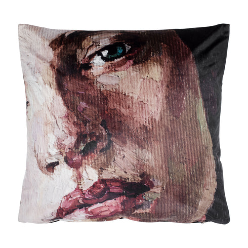 Muse, Cushion Cover, H50xW50cm, Nude/Black