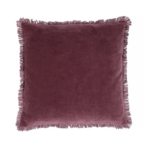 Freya, Cushion Cover, H50xW50cm, Plum, Fringes