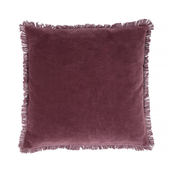 Freya, Cushion Cover, H50xW50cm, Plum, Fringes