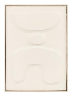 Elena, 3D, PaperXPaint, H70xW50xD3,8cm, Off white, vit