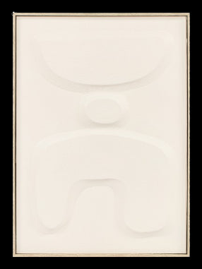 Elena, 3D, PaperXPaint, H70xW50xD3,8cm, Off white, vit