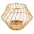 Flowing, Candle holder, dia10xH7.5cm, Gold