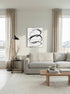 Between, Framed printing bamin canvas, H100xW80xD3.8cm, Black/white