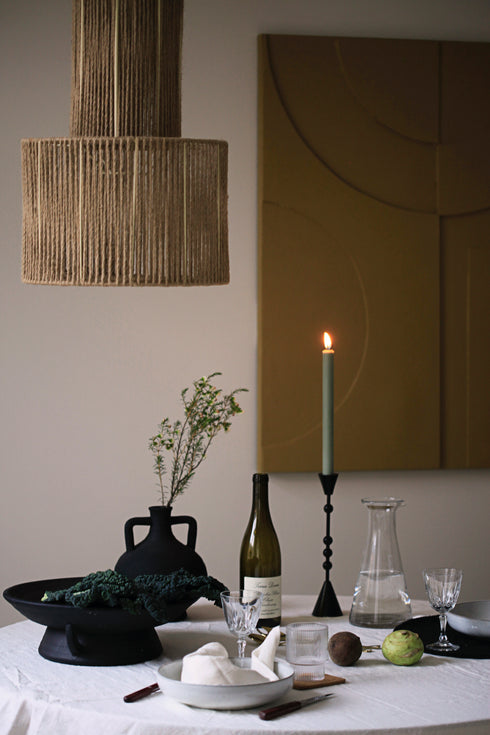 Thalia, Vase, dia18xH22cm, Black