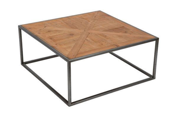 Maison, Square Coffe Table, W85xD85xH38cm, Solid Pine Parquet