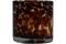 Hana, Candle holder, dia8xH8cm, White/Brown