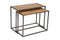 Maison, End Table Nest, W85xD40xH62cm/W77xD37xH55cm, Set of 2, Solid Pine Parquet