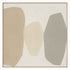 Humana, Collage Art, H100xW100xD3,8cm, Beige