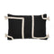 Viale, Cushion Cover, H40xW60cm, Black/Beige, Thassels