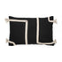 Viale, Cushion Cover, H40xW60cm, Black/Beige, Thassels