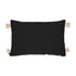 Viale, Cushion Cover, H40xW60cm, Black/Beige, Thassels