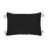 Viale, Cushion Cover, H40xW60cm, Black/Beige, Thassels