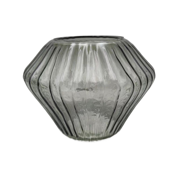 Penny, Vase, dia28xH20cm, Smoke