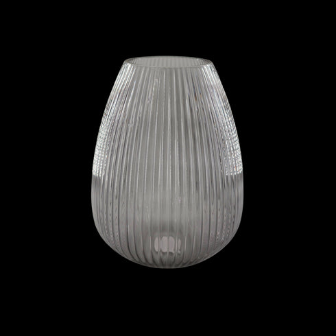 Radiant, Vase, dia22xH29,5cm, Grey