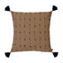 Ransvik, Cushion Cover, H60xW60cm, Black/Tobacco, Thassels