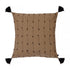 Ransvik, Cushion Cover, H60xW60cm, Black/Tobacco, Thassels