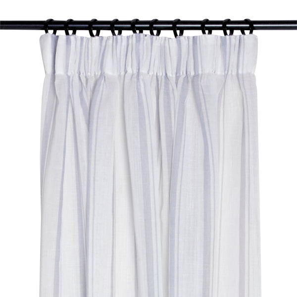 Cloudy, Curtain, Grey Blue/Off White, 250cm, Drawstring