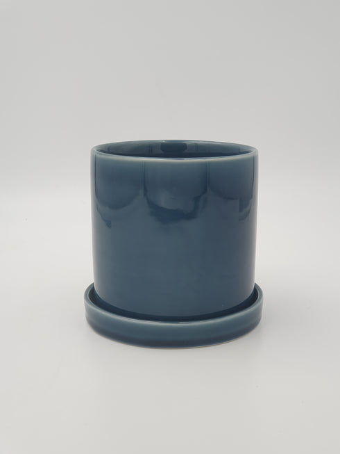 Opal, Pot, dia12xH12cm, China blue