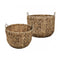 Woven, Basket, dia51/43xH41.5/37cm, Dark Brown