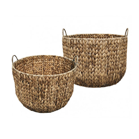 Woven, Basket, dia51/43xH41.5/37cm, Dark Brown