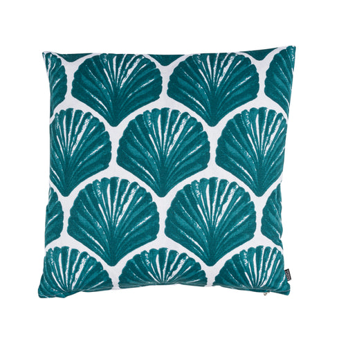 Helix, Cushion Cover, W50xL50 cm, Dark Emerald/White
