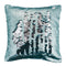 Mermaid, Cushion Cover, W45xL45cm, Matt Mint/Shiny Silver