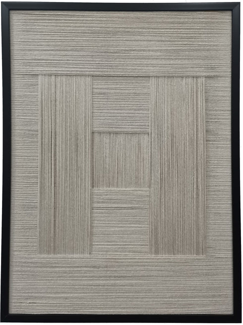 Meadow, Thread Art, L60H80xW3cm, Off White/Antique White