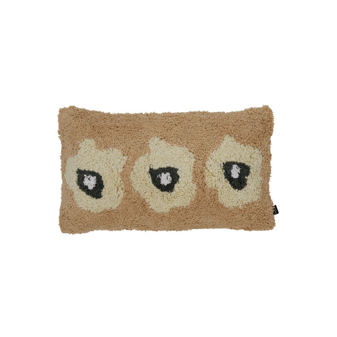 Poppy, Cushion Cover, H30xW50cm, Burned Yellow/Soft Yellow/Forest Green/White