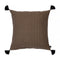 Arild, Cushion Cover, H60xW60cm, Black/Tobacco, Thassels