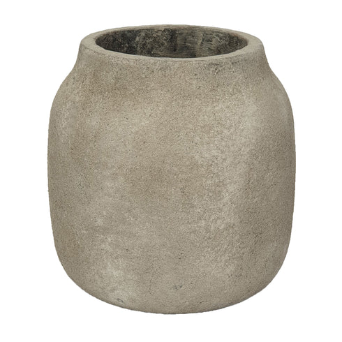 Alesso, Pot, dia19xH20cm, Sandy grey