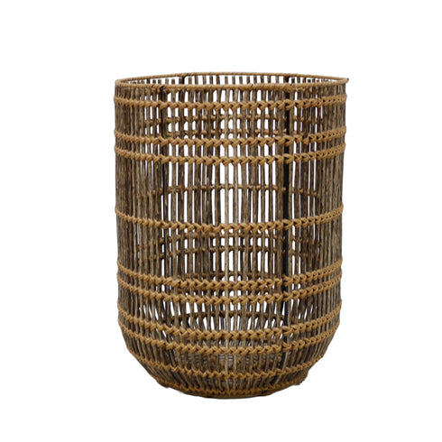 Fold, Basket, dia44/36/30xH50/45/40cm, Brown