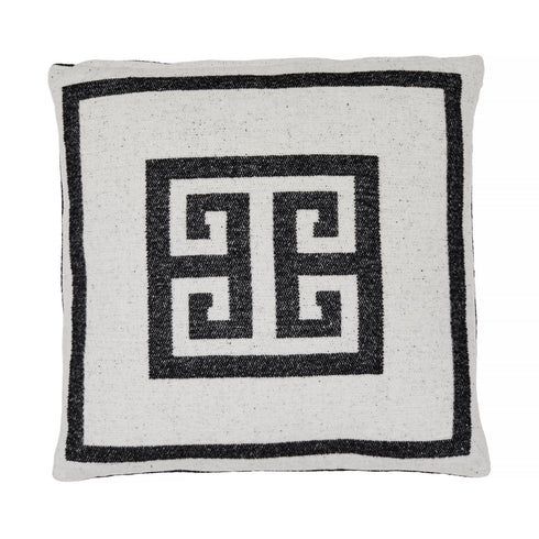 Lugano, Cushion Cover, H45xW45cm, Charcoal/Off White
