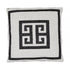 Lugano, Cushion Cover, H45xW45cm, Charcoal/Off White