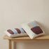 Alba, Cushion Cover, H40xW60cm, Natural Beige/Sky blue/Maroon