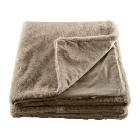 Fuzzy, Throw, L150xW130cm, Taupe