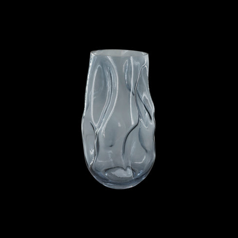 Adela, Vase, dia17xH27cm, Grey (grå)Metallic/Natural Grey/Silver