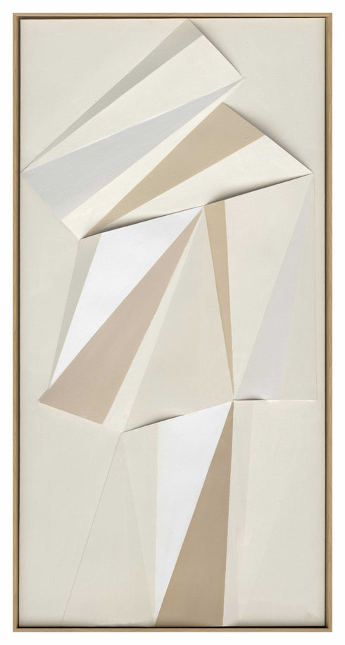Delta, Paper Art, H120xW60xD4,5cm, Beige